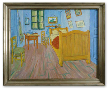 reproductie schilderij De slaapkamer van Vincent van Gogh